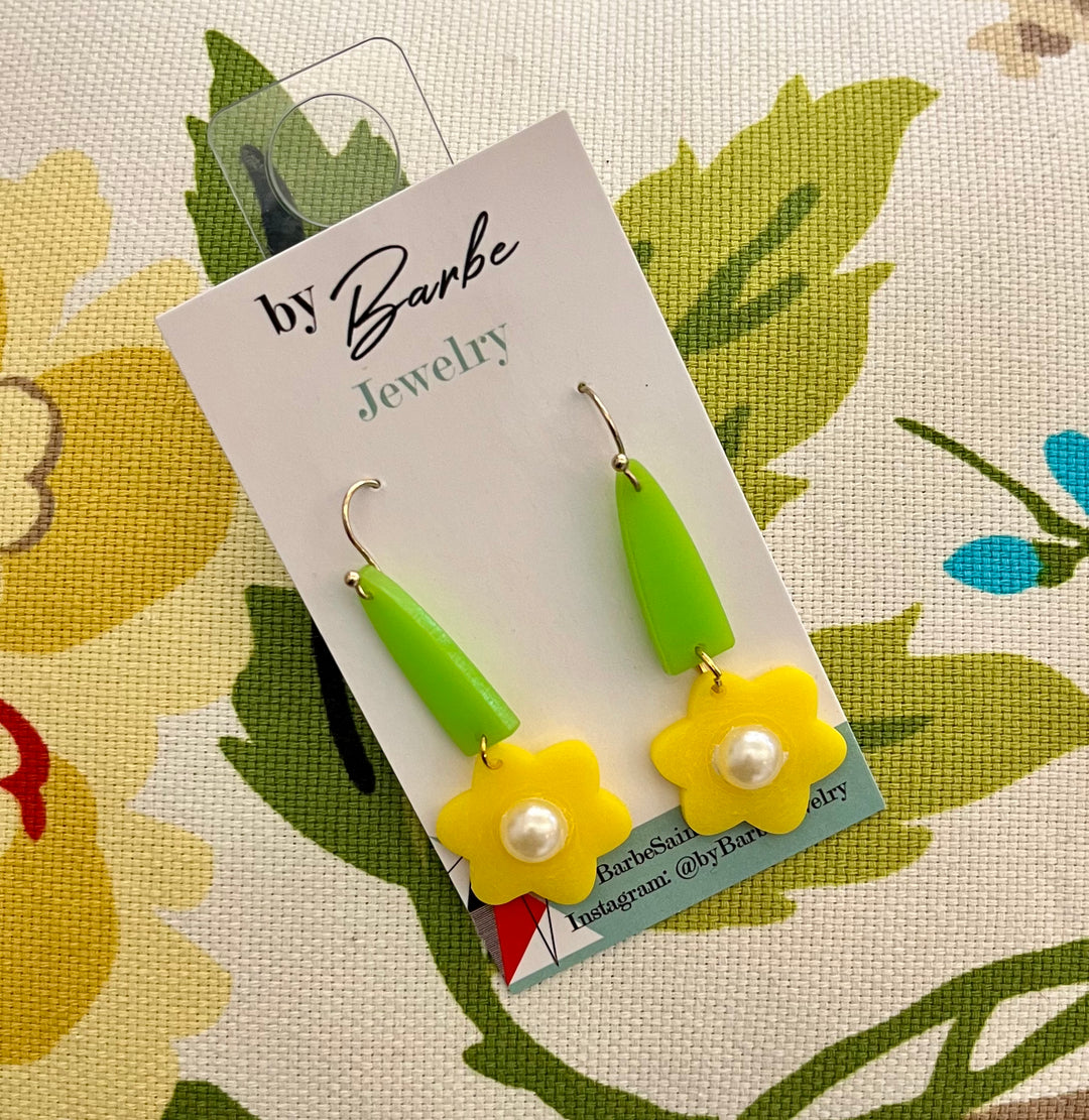 Buttercup Flower Earrings