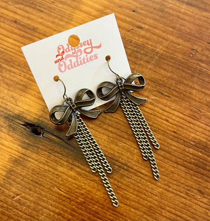 Bow + Tassel Earrings