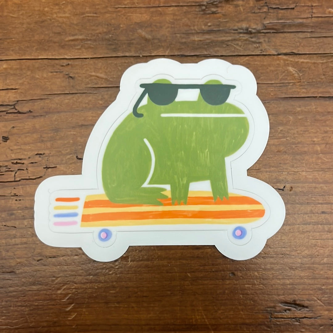 Frog Skateboard Sticker