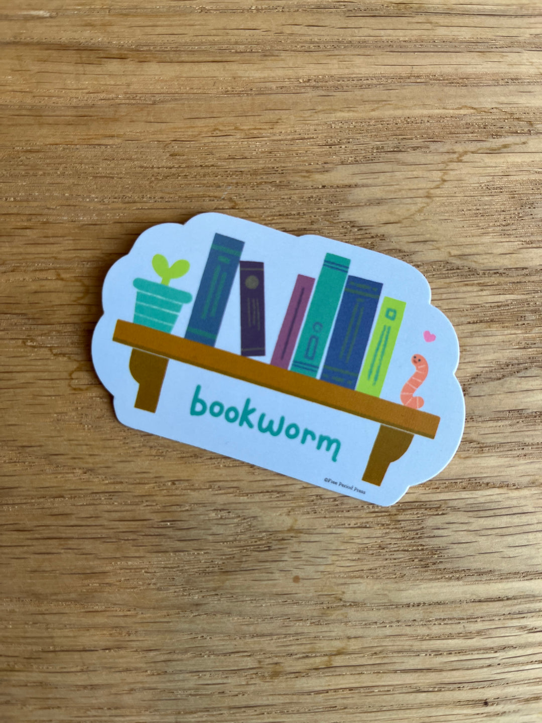 Bookworm Vinyl Decal Sticker