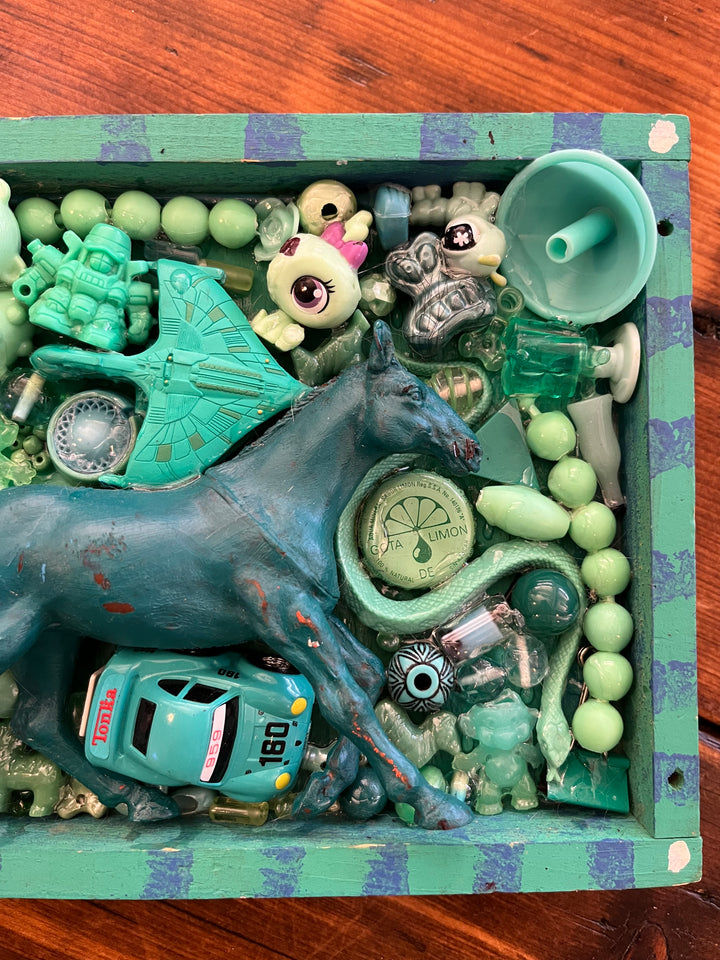 Sea Foam Green Toy Box