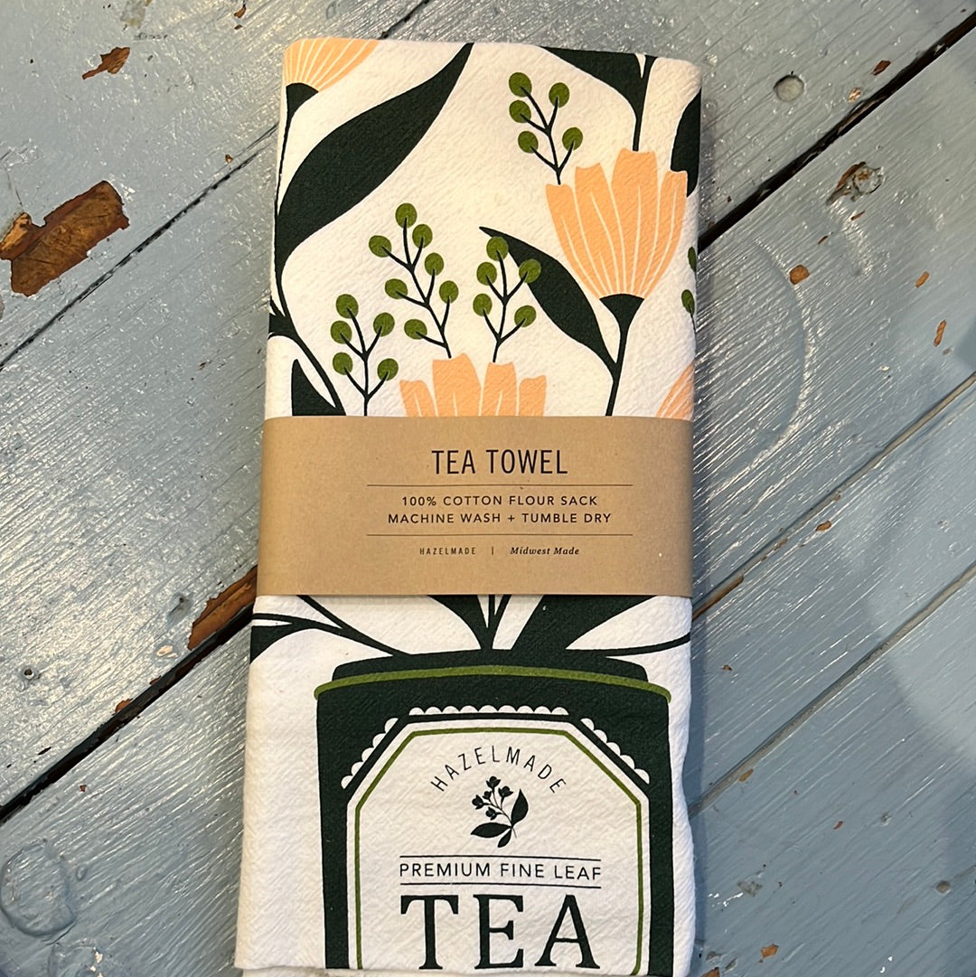 Tea Tin Bouquet Tea Towel