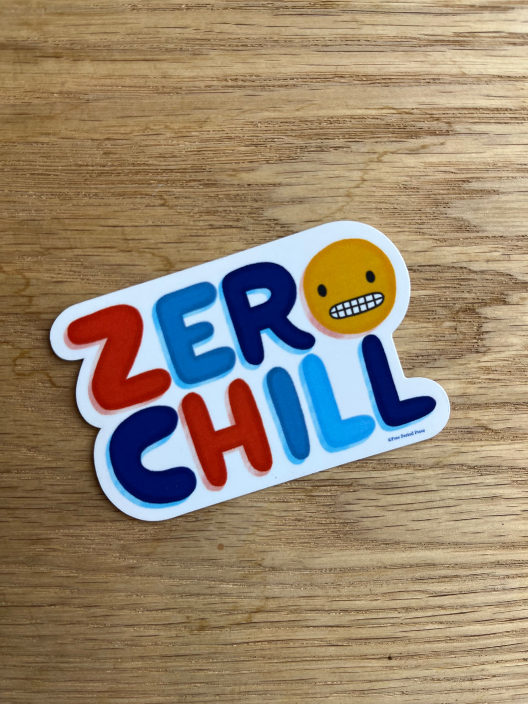 Zero Chill Vinyl Decal Sticker