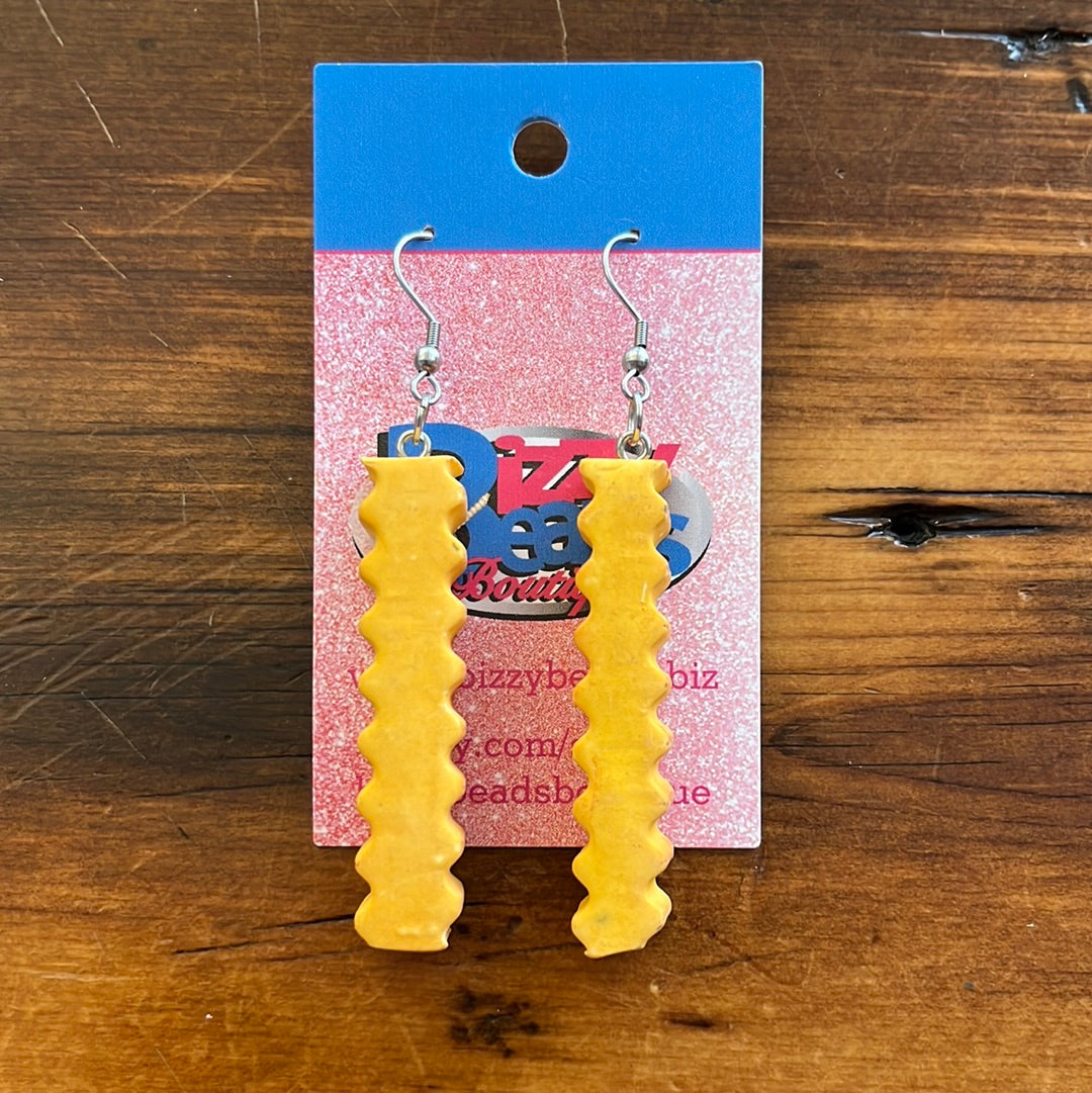 FRENCH FRIES CLAY EARRINGS