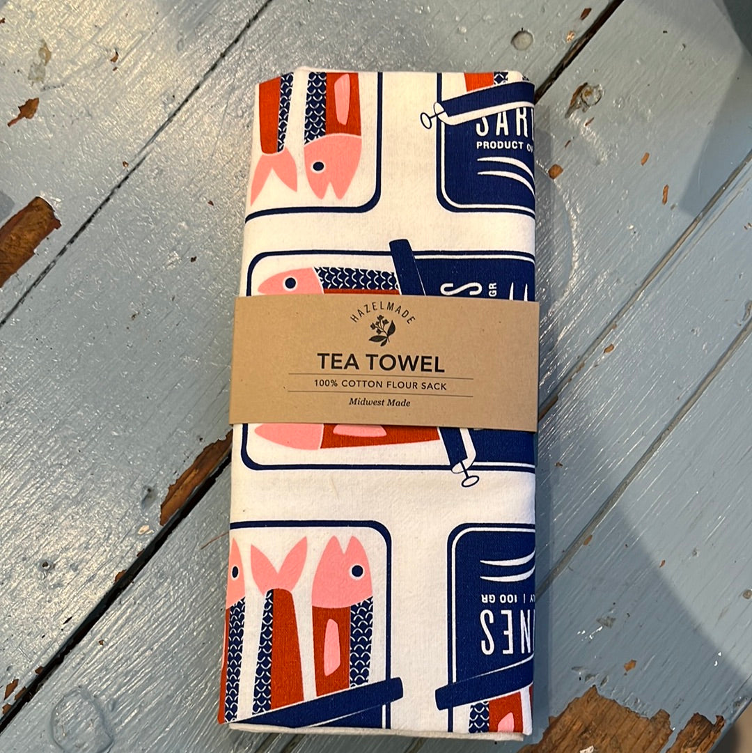 Sardines Tea Towel