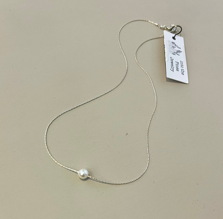 Sterling Silver Pearl Necklace