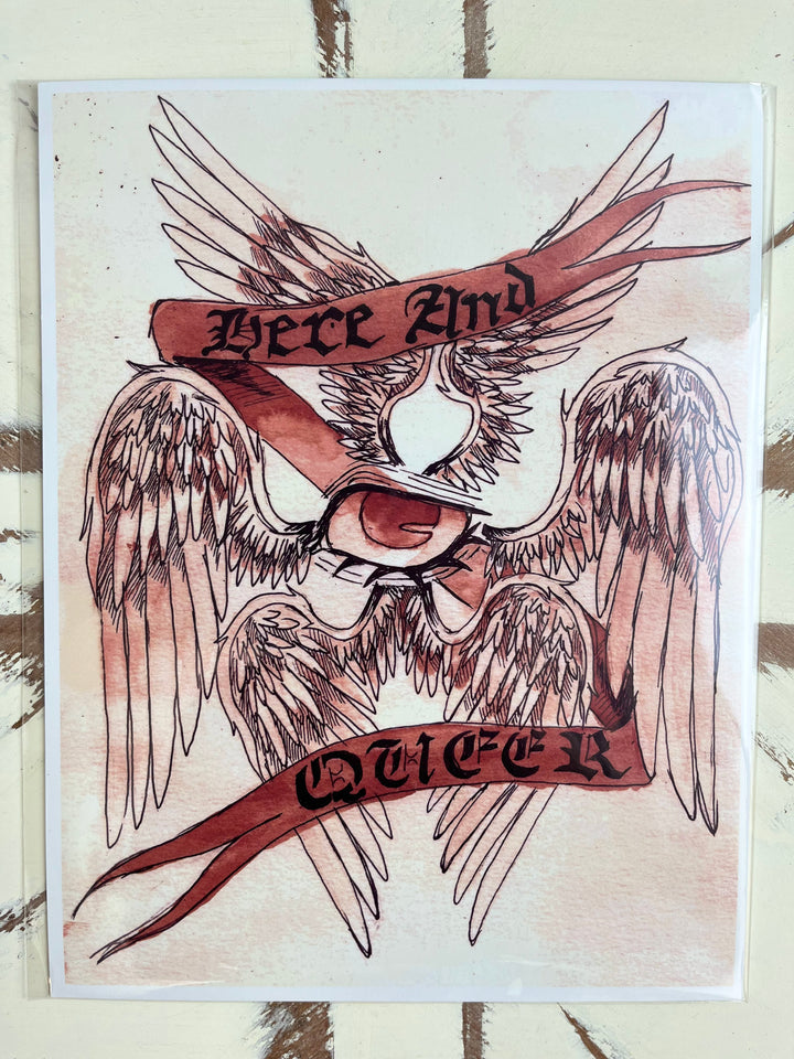 "HERE AND QUEER" SERAPHIM PRINT