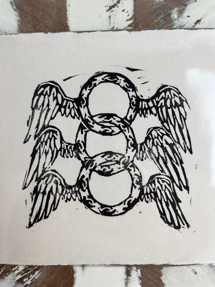 Tri-Angel Block Print
