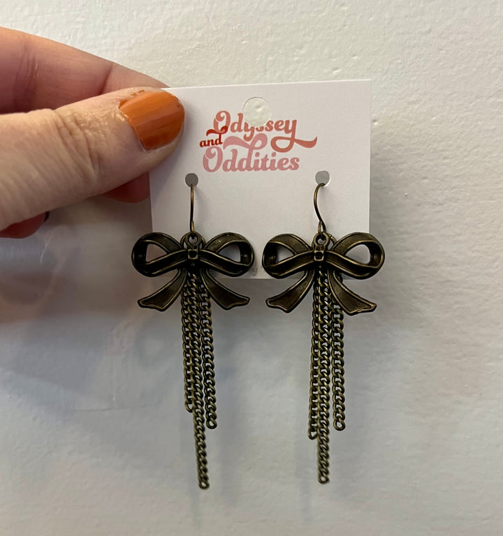 Bow + Tassel Earrings