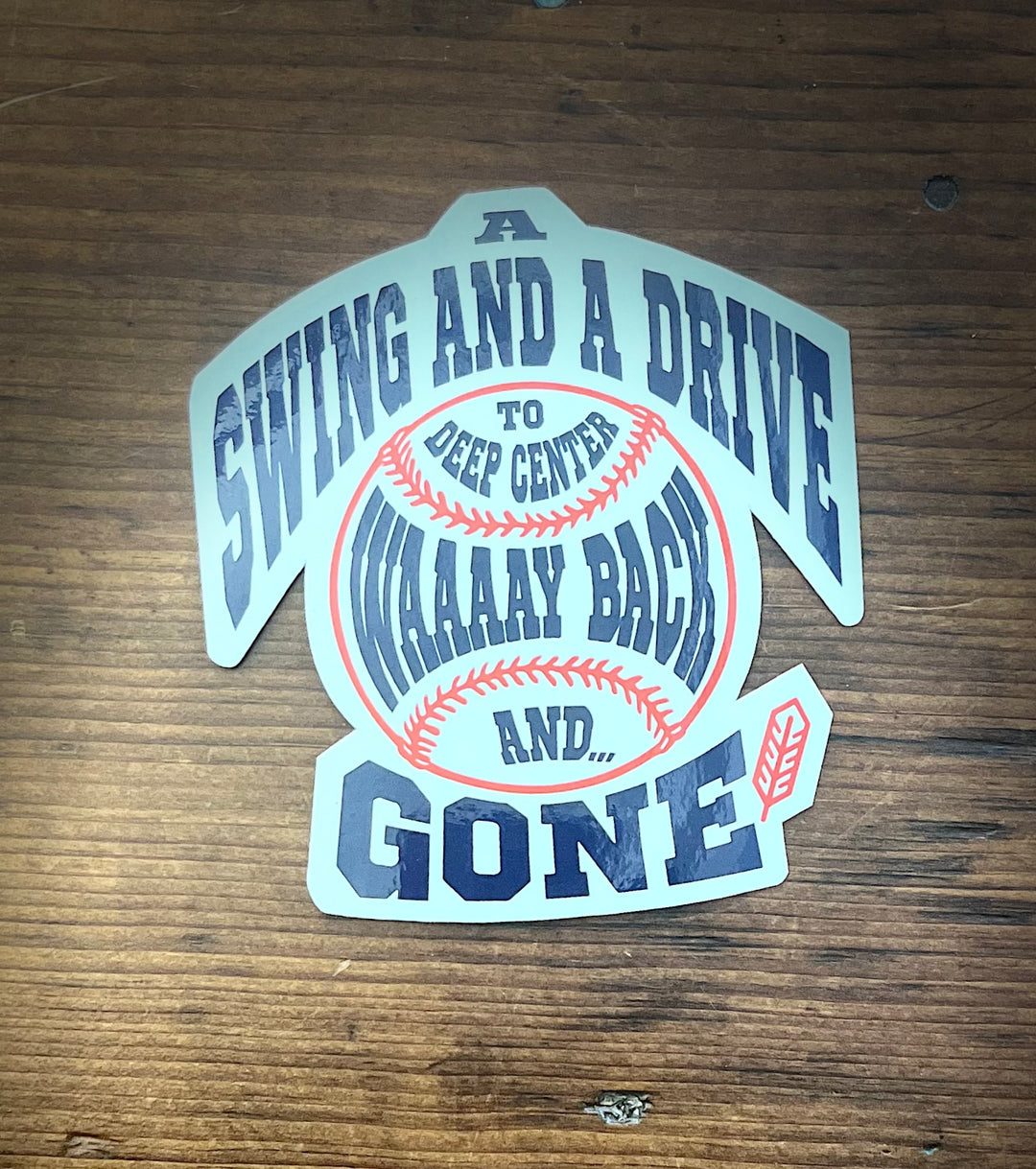 SWING AND A DRIVE STICKER