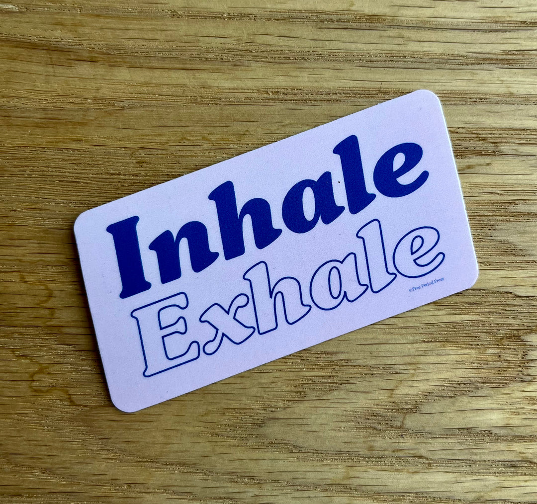 Inhale Exhale Vinyl Decal Sticker