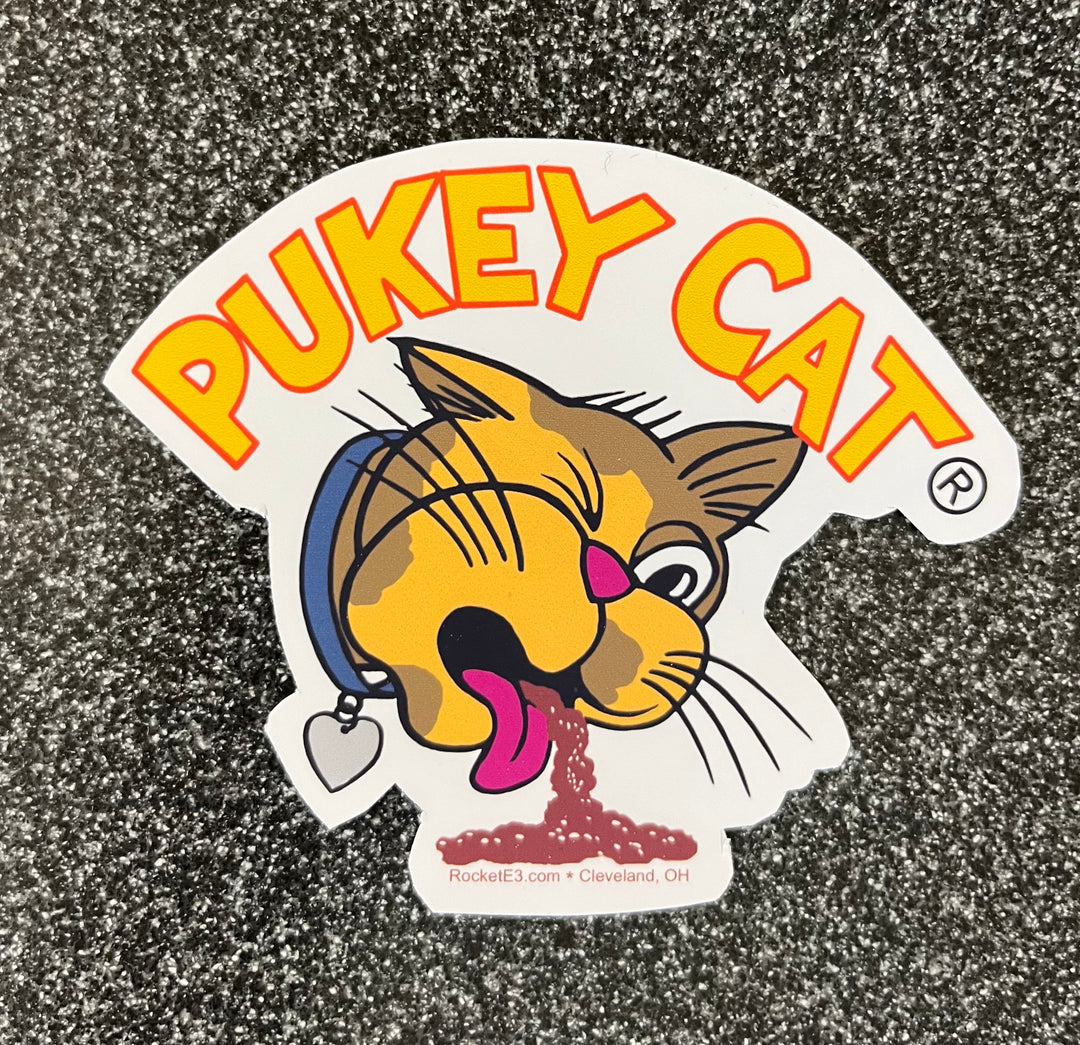 Pukey Cat Sticker