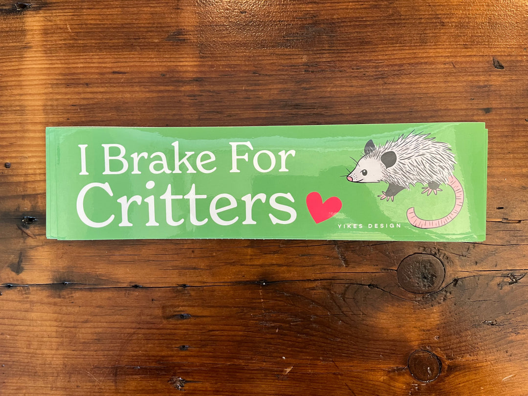 I Brake For Critters Bumper Magnet