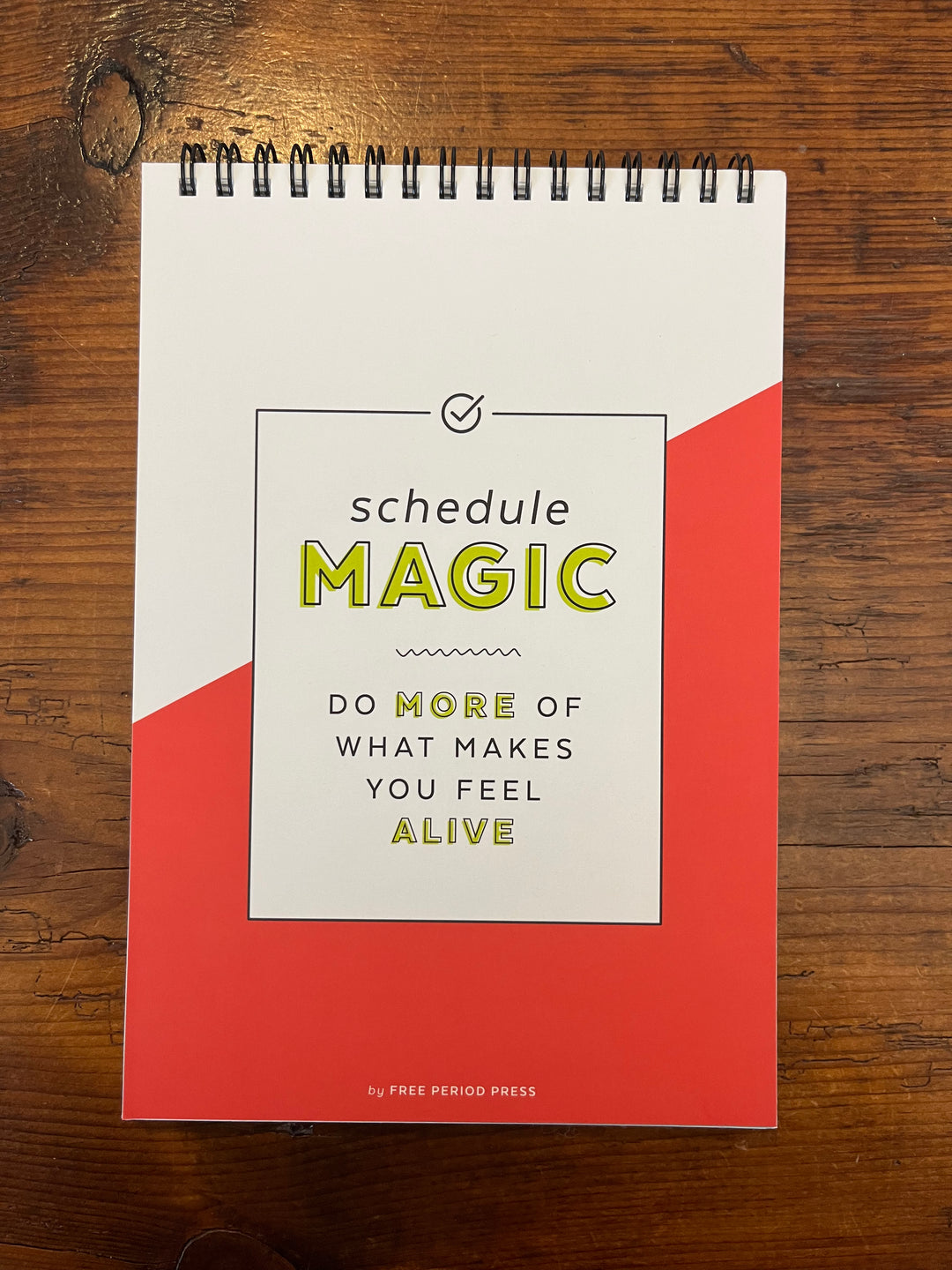 Daily Schedule Magic Spiral Notebook