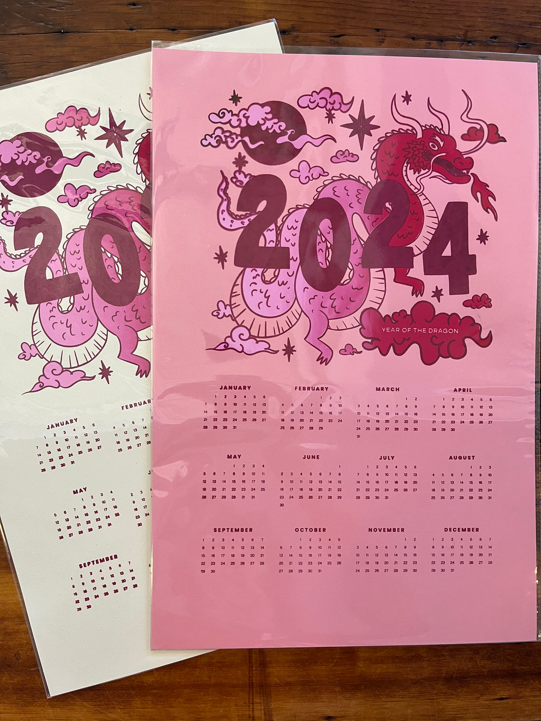 Year of the Dragon Wall Calendar