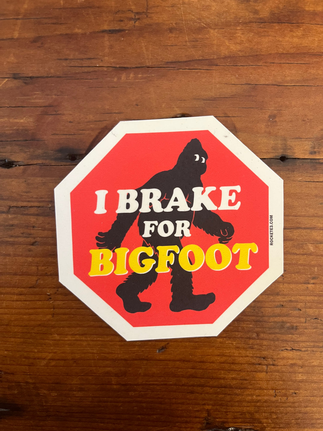 I Brake For Bigfoot Sticker