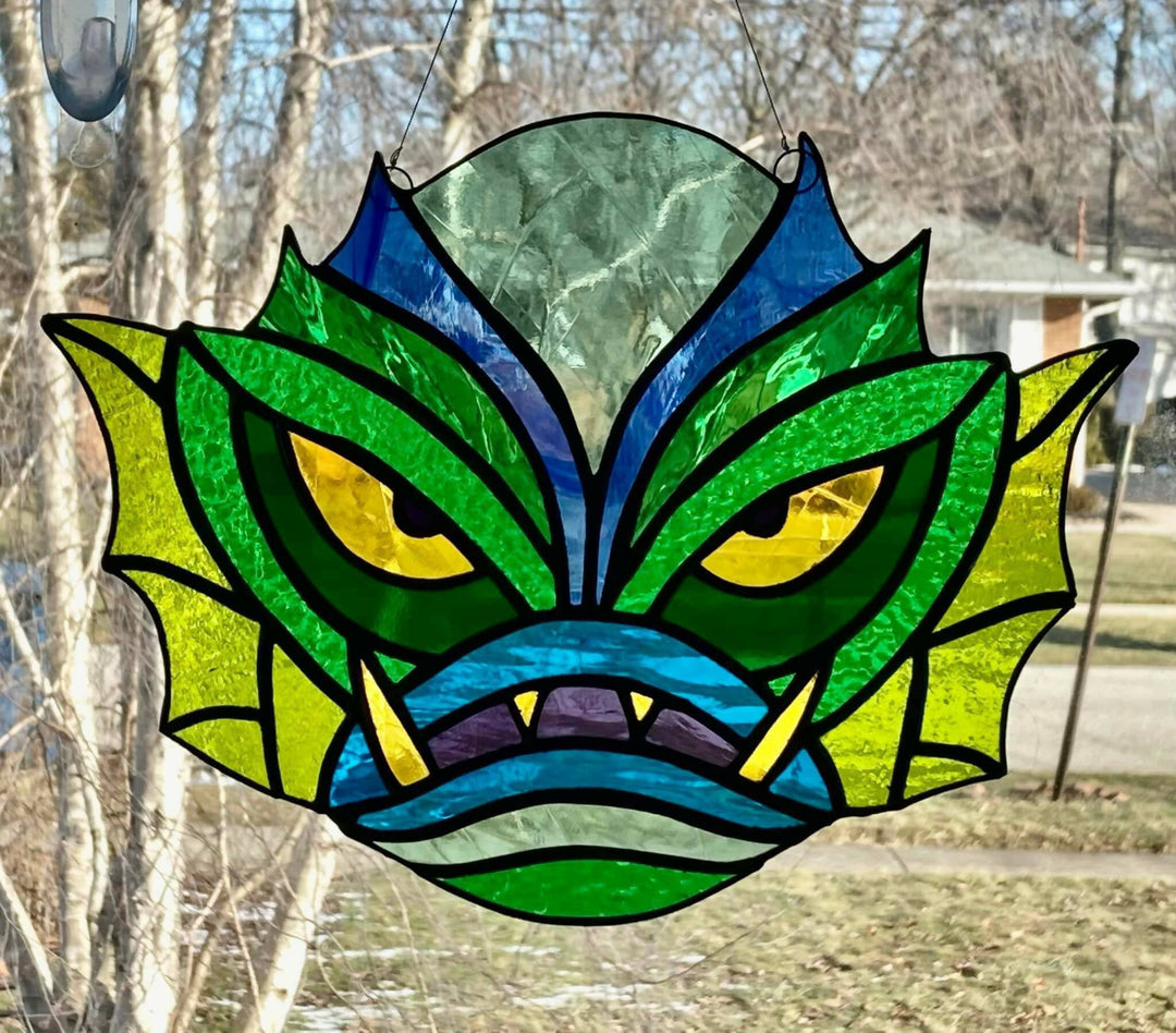 CREATURE FEATURE STAINED GLASS